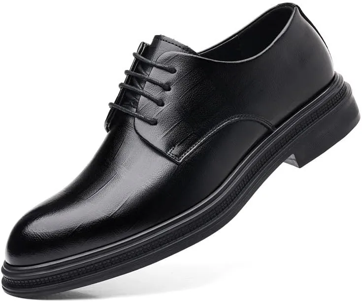 Men's Dress Shoes Men Classic Slip On Pointed Toe Derbys Shoes Formal Business Oxfords Shoes for Men