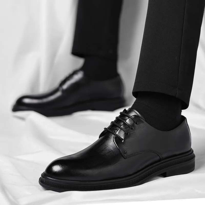 Men's Dress Shoes Men Classic Slip On Pointed Toe Derbys Shoes Formal Business Oxfords Shoes for Men