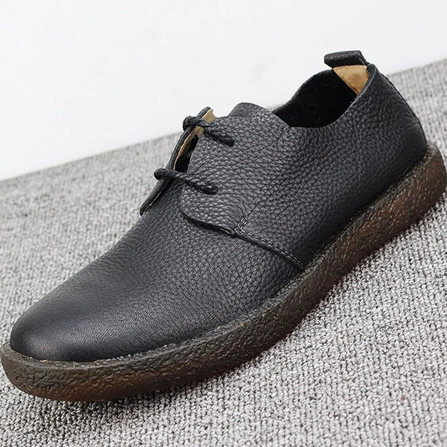 Mens Dress Shoes Men's Classic Casual Business Formal Leather Shoes Oxford Shoes Comfortable Leather Shoes Men's Shoes(Black,10.5)