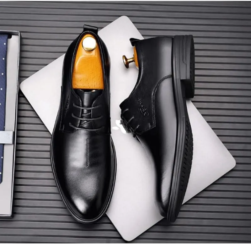 Men's Dress Shoes Slip On Pointed Toe Derbys Classic Formal Business Shoes Casual Summer Breathable Soft Sole