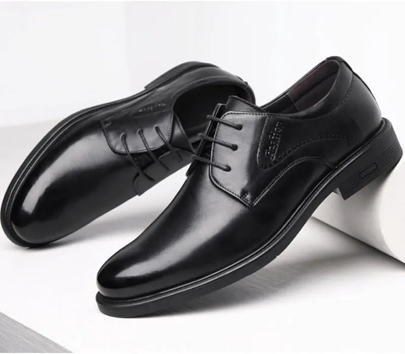 Men's Dress Shoes Slip On Pointed Toe Derbys Classic Formal Business Shoes for Driving Walking Wedding Outdoor Indoor Size