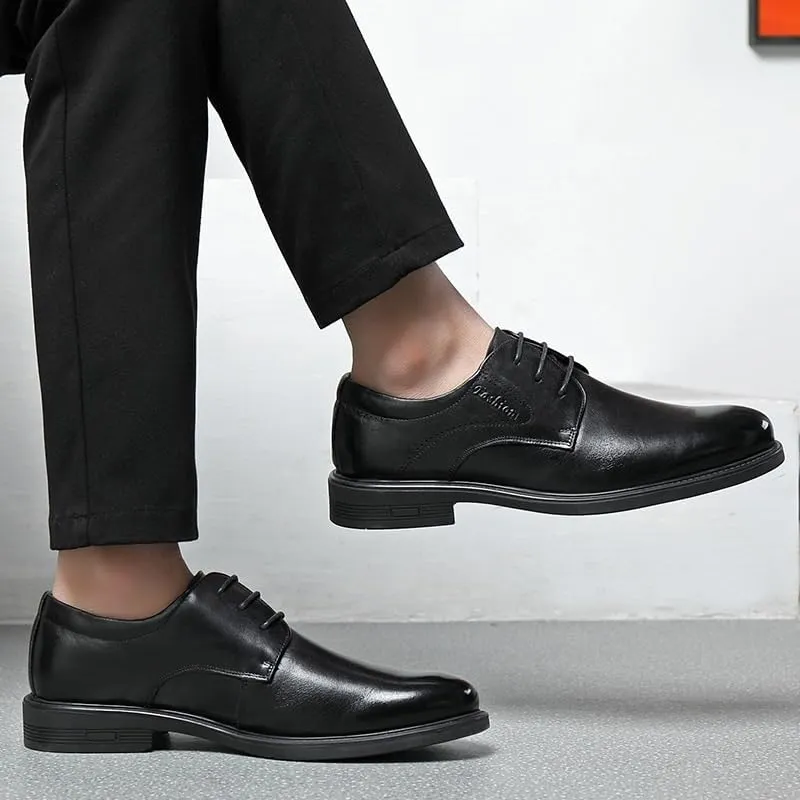 Men's Dress Shoes Slip On Pointed Toe Derbys Classic Formal Business Shoes for Driving Walking Wedding Outdoor Indoor Size