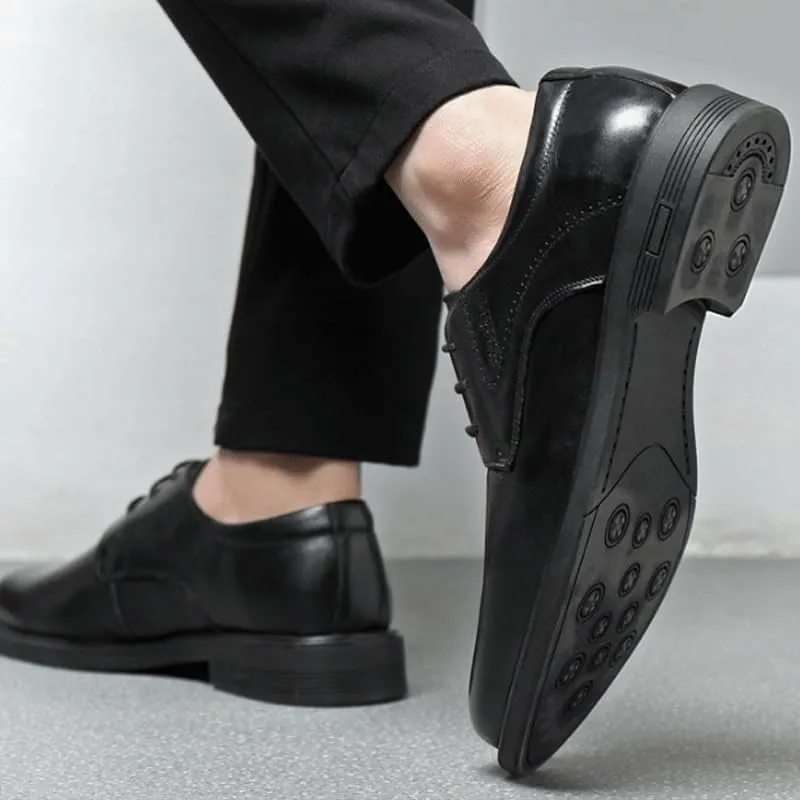 Men's Dress Shoes Slip On Pointed Toe Derbys Classic Formal Business Shoes for Driving Walking Wedding Outdoor Indoor Size