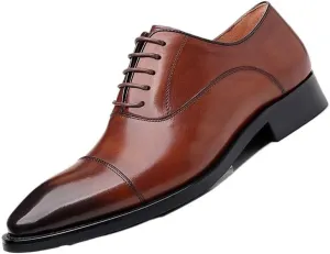 Mens Dress Shoes Slip-ons Orthopedic Shoes Trends Polishing Leather Lace-up Oxfords