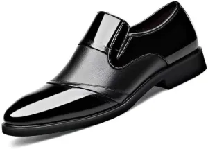 Men's Dress Sneakers Oxford Style Business Casual Comfortable Slip-On Formal Leather Shoes