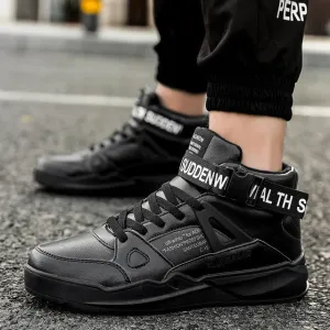 Men's Fashion Outdoor Black Sneakers