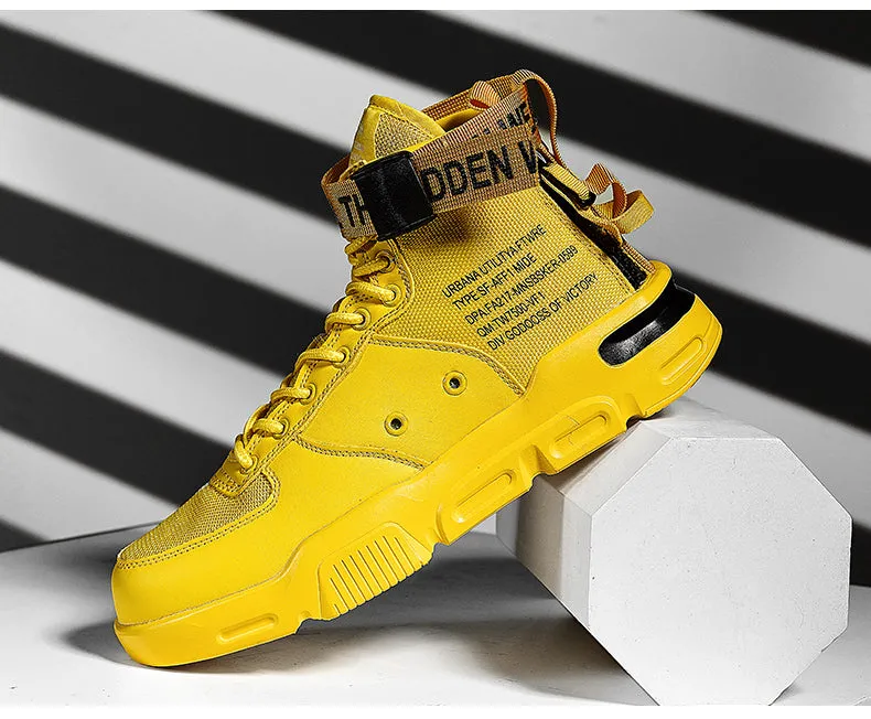 Men's Fashion Outdoor Yellow Sneakers