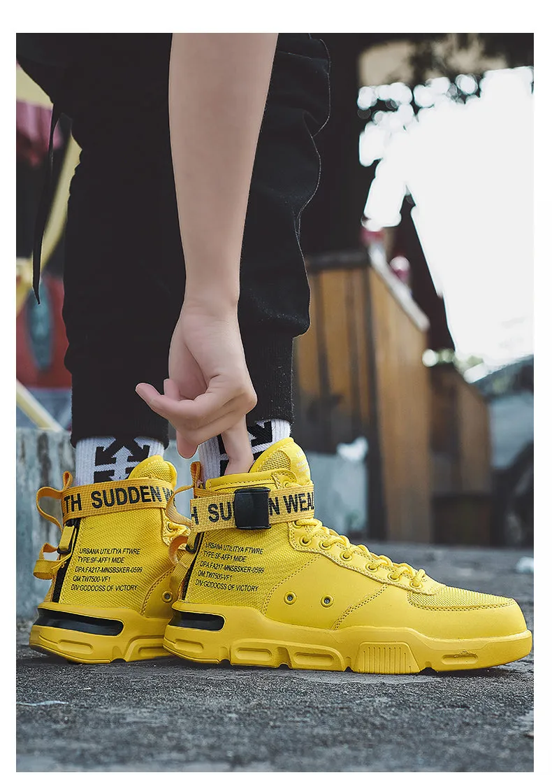 Men's Fashion Outdoor Yellow Sneakers