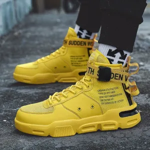 Men's Fashion Outdoor Yellow Sneakers