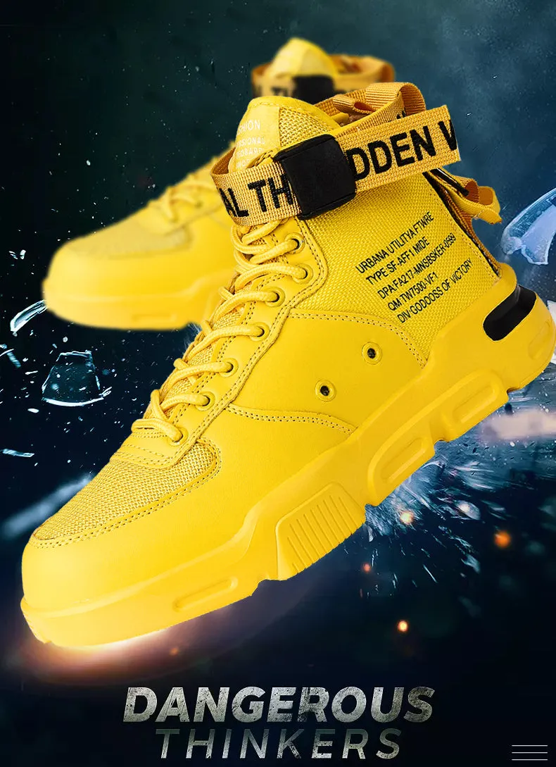 Men's Fashion Outdoor Yellow Sneakers