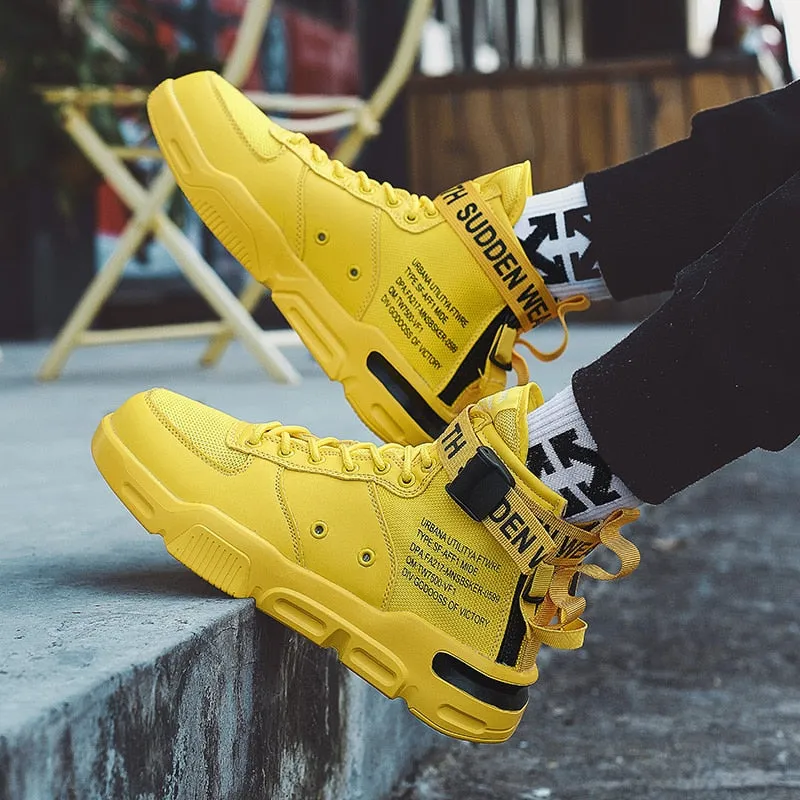 Men's Fashion Outdoor Yellow Sneakers