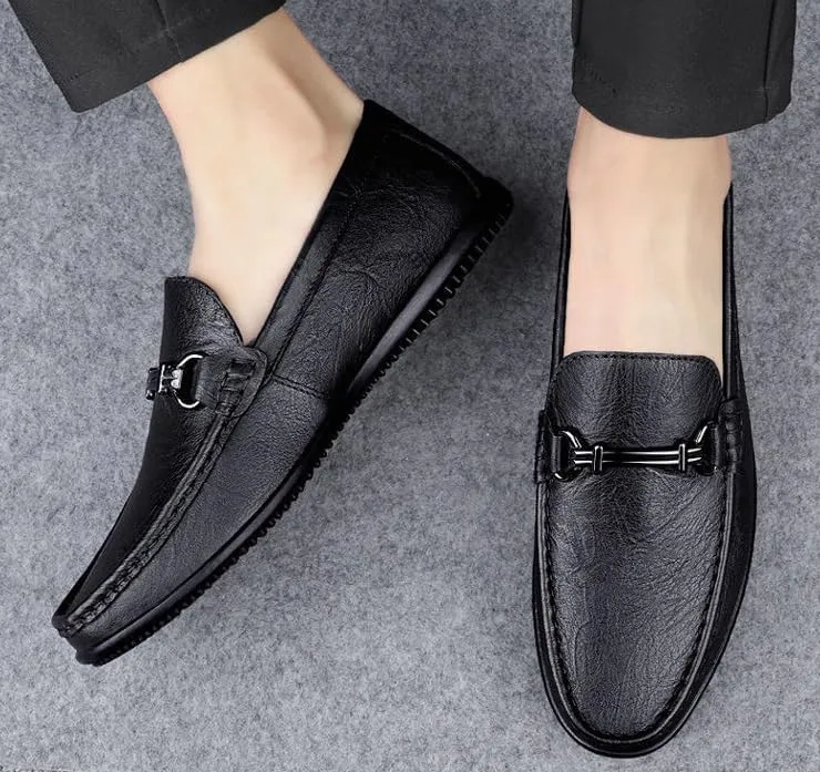 Men's Fashion Patent Leather Dress Shoes Slip On Pointed Toe Derbys Classic Formal Business Shoes Wedding Office Oxford Shoes for Men