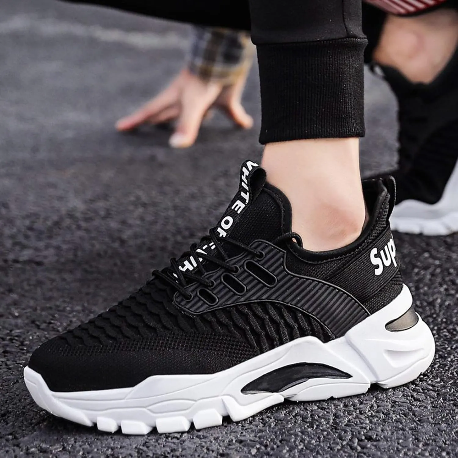 Men's Fashion Sneakers Mens Walking Shoes Sneaker for Men Slip on Shoe for Men Sport Breathable Sneaker