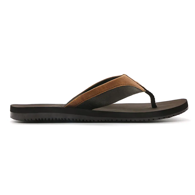 Men's Flip Flops Thong Leather Sandals Non-Slip Sandals