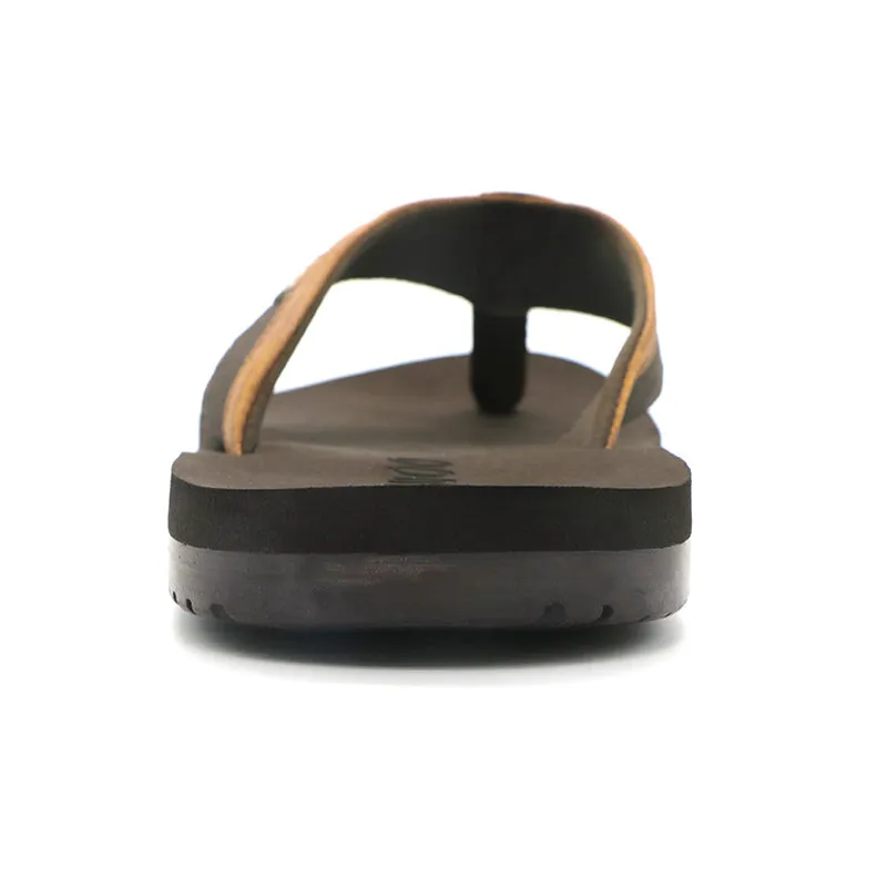 Men's Flip Flops Thong Leather Sandals Non-Slip Sandals