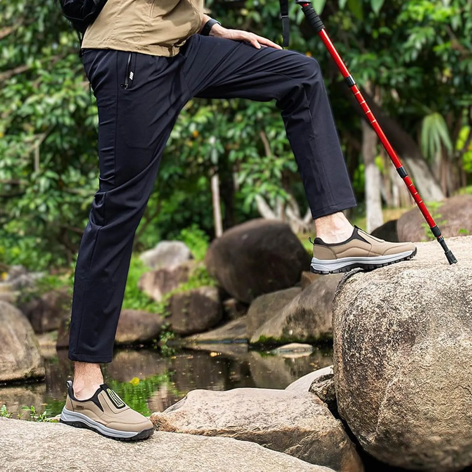 Men's Foreign Trade Mountaineering Shoes Men's Spring and Outdoor Slip Off Sneaker Shoes for Men Fashion