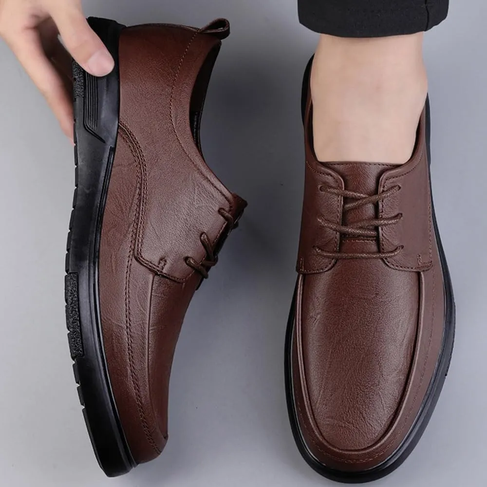 Men's Formal Oxford Shoes Faux Patent Leather Shoes for Men Business Derbys Shoe Wedding Suit Tuxedo Dress Shoes