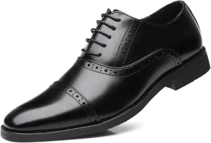 Men's Formal Shoes Lace Up Oxfords Business Dress Shoes Wingtip Brogues Derbys Wedding Suit Shoes