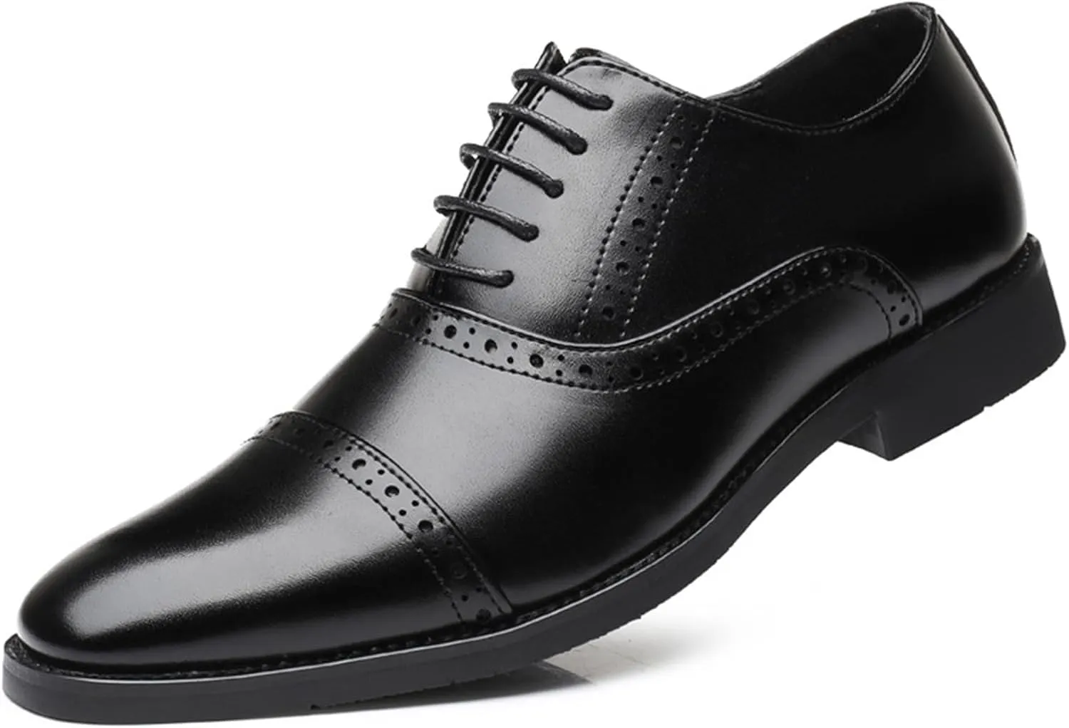 Men's Formal Shoes Lace Up Oxfords Business Dress Shoes Wingtip Brogues Derbys Wedding Suit Shoes