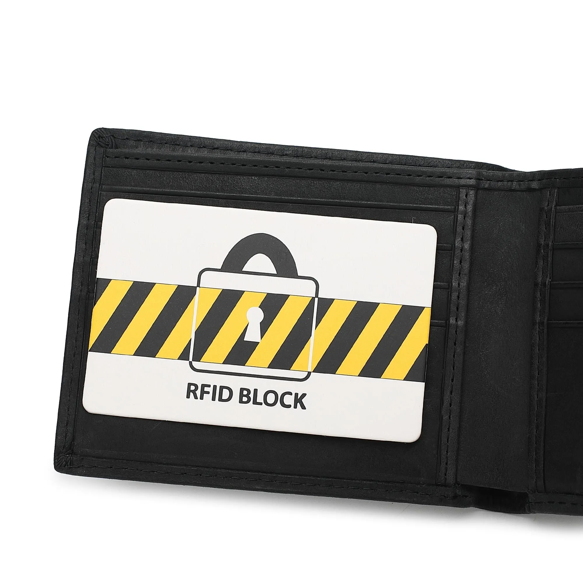 Men's Genuine Leather RFID Bifold Short Wallet - VWW 139