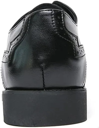 Men's Lace-up Brogues Dress Oxford Shoes Classic Wingtip Derby Shoes Fashion Business Formal Leather Shoes
