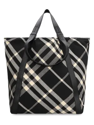 Men's Large Field Tote Bag in Black | 8086476153462 Color A1189