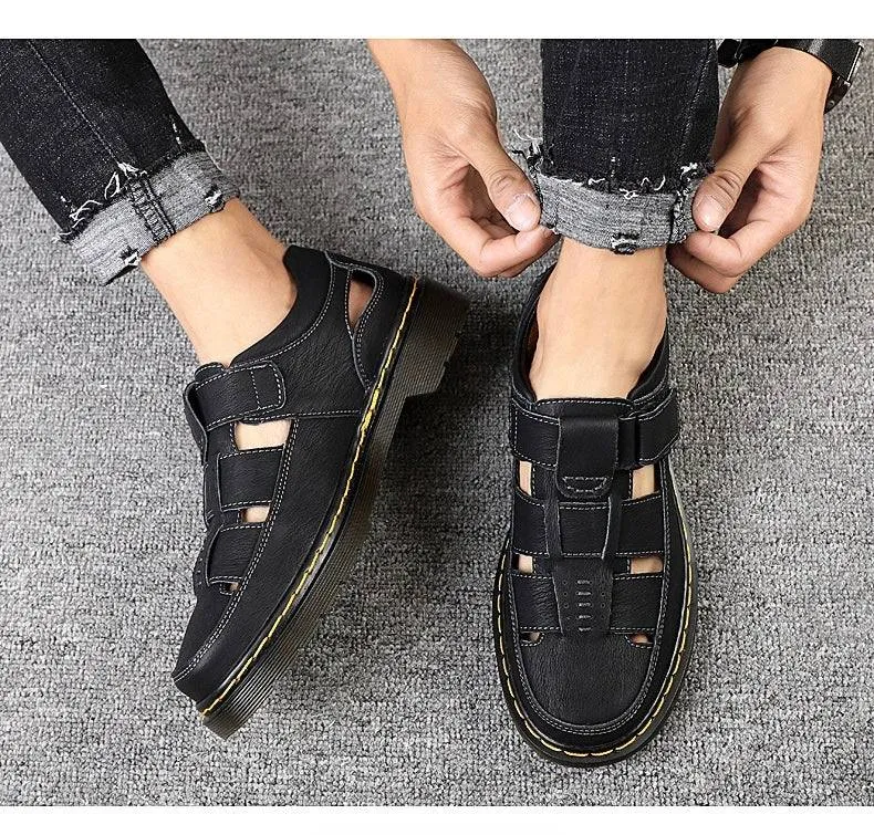 Men’s Leather Breathable Sandals