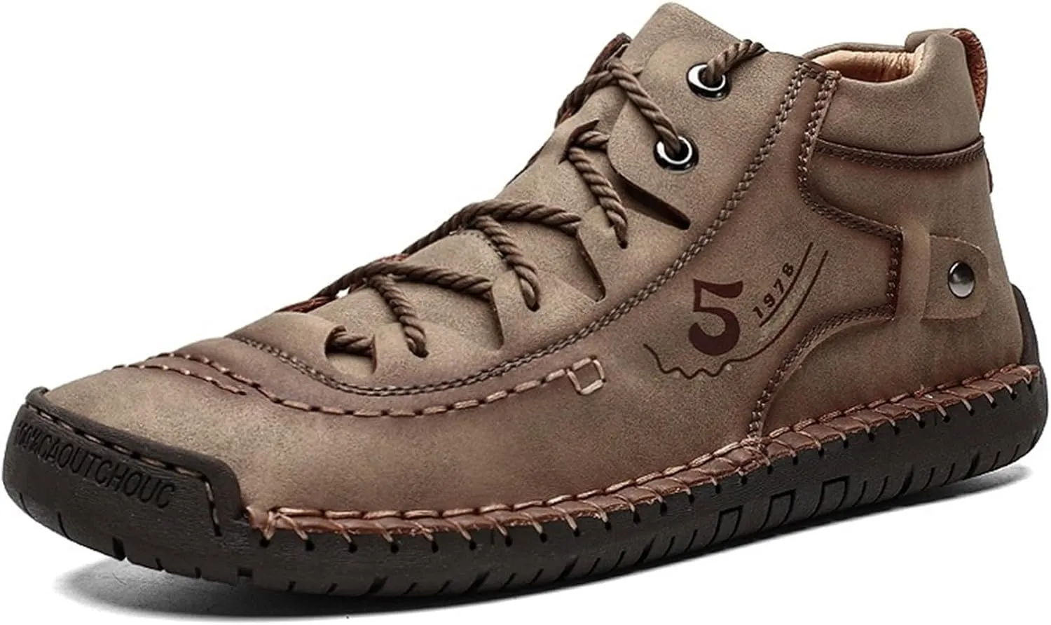 Mens Leather Casual Shoes Comfortable Lightweight Walking Driving Shoes Soft Slip-on Loafers for Men