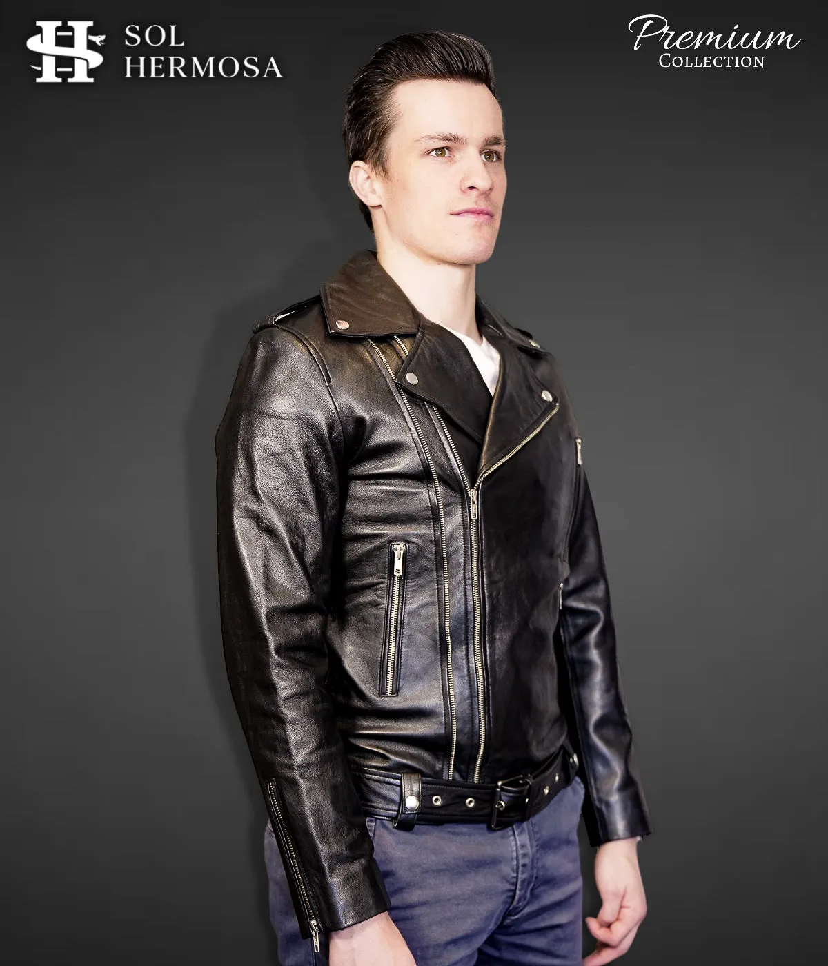 Men's Leather Jacket - Hermes