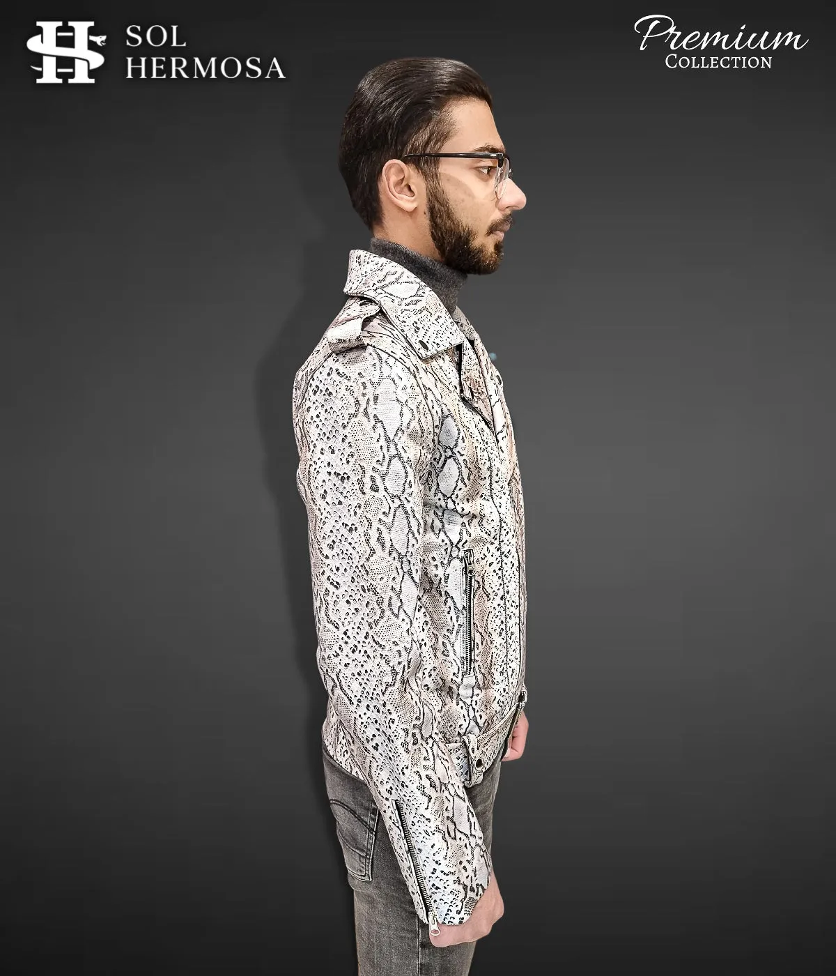 Men's Leather Jacket - Hermes
