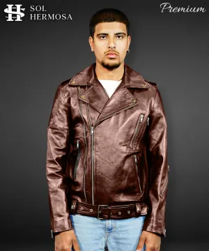 Men's Leather Jacket - Hermes