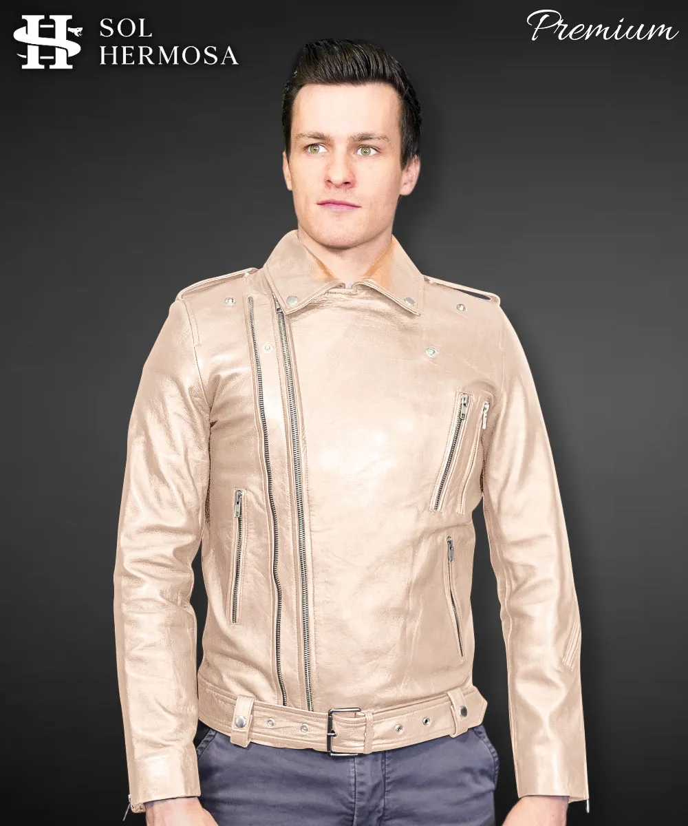 Men's Leather Jacket - Hermes