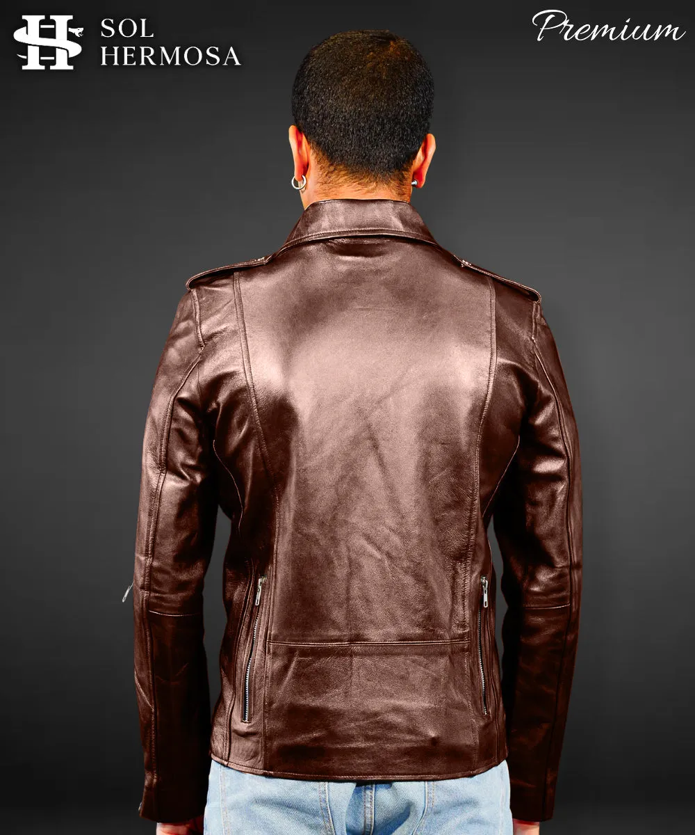 Men's Leather Jacket - Hermes