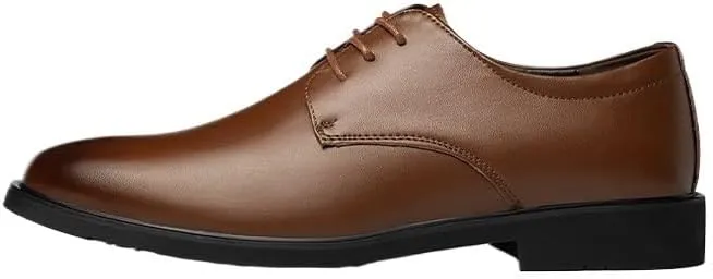 Men's Leather Lace-Up Oxford Dress Shoes Casual Work Office Comfortable Business Shoes
