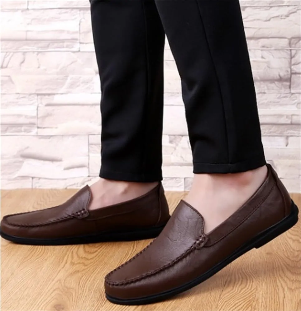 Mens Loafers Business Casual Shoes Leather Comfortable Wedding Dress Shoes for Men Office Work