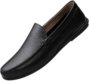 Mens Loafers Business Casual Shoes Leather Comfortable Wedding Dress Shoes for Men Office Work
