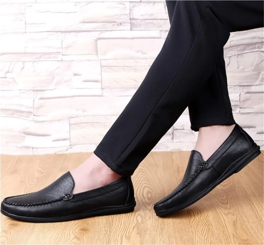Mens Loafers Business Casual Shoes Leather Comfortable Wedding Dress Shoes for Men Office Work