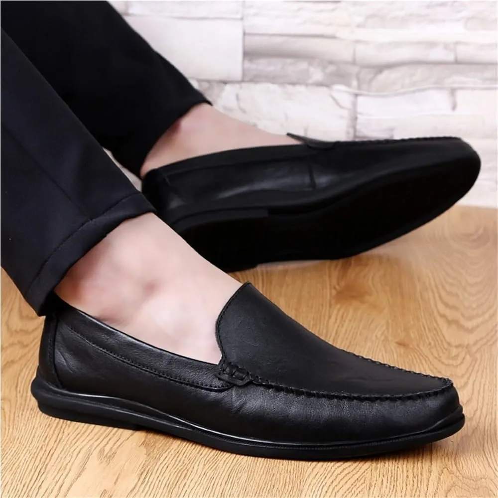 Mens Loafers Business Casual Shoes Leather Comfortable Wedding Dress Shoes for Men Office Work