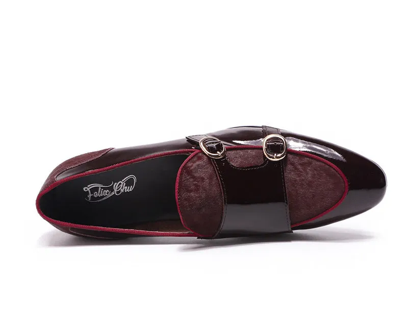 Men's Loafers Patent Leather Shoes