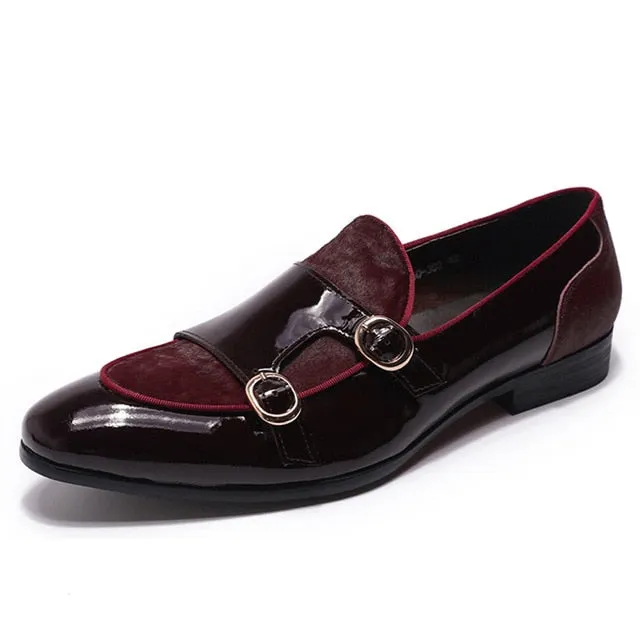 Men's Loafers Patent Leather Shoes