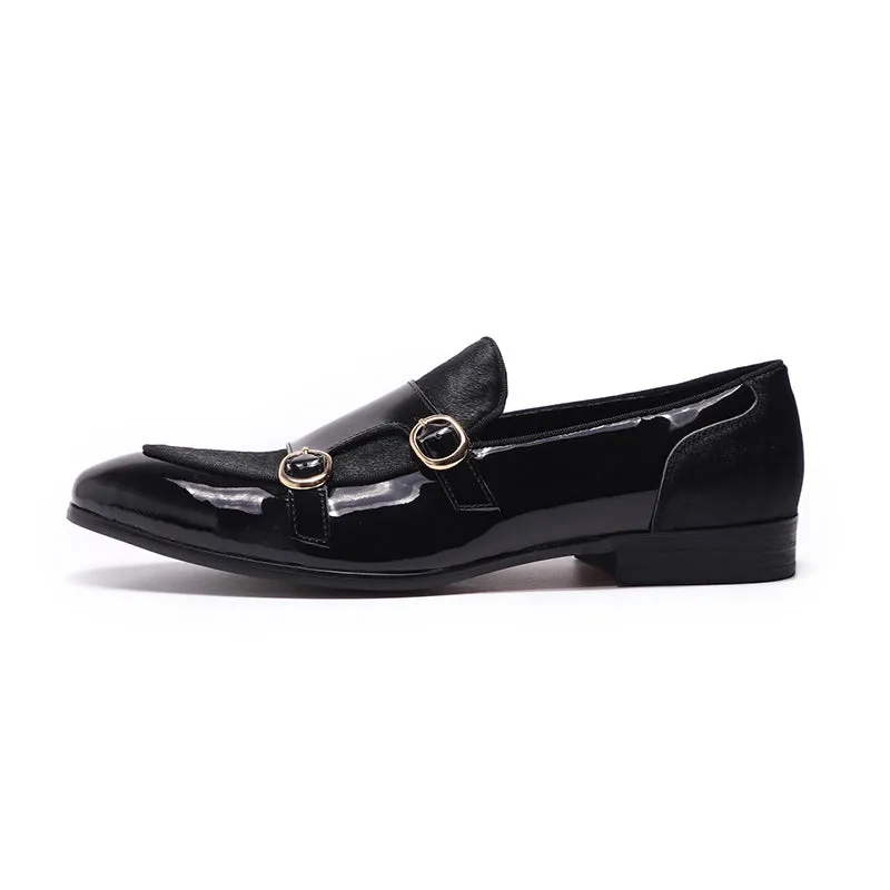 Men's Loafers Patent Leather Shoes