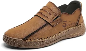 Mens Loafers Slip On Loafer Leather Casual Walking Shoes Men Elegant Loafers Luxury Oxford Shoes