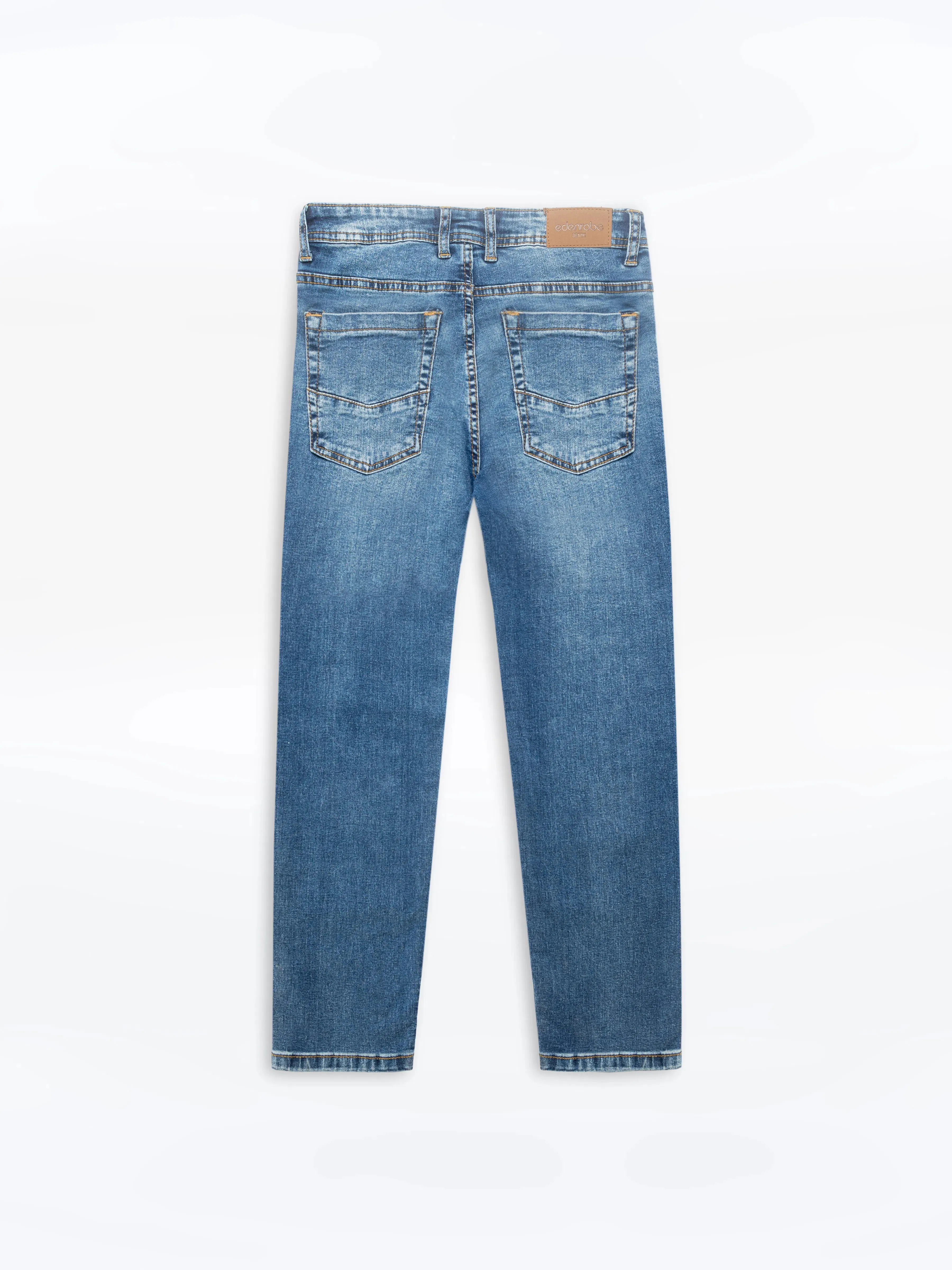 Men's Mid Blue Denim Pant - EMBPD24-014