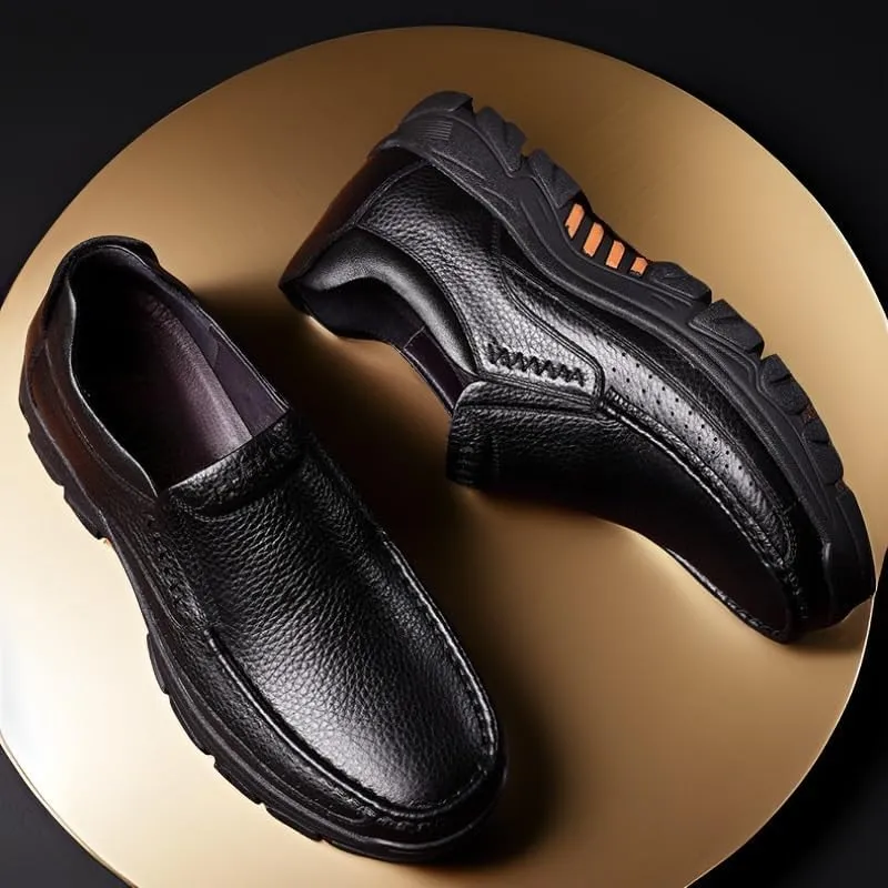 Men's Office Flats Slip On Pointed Toe Derbys Classic Formal Business Shoes Oxford Dress Shoes for Men