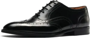 Mens Oxfords Wingtip Full Brogues Carved Calf Shoes for Business,Casual