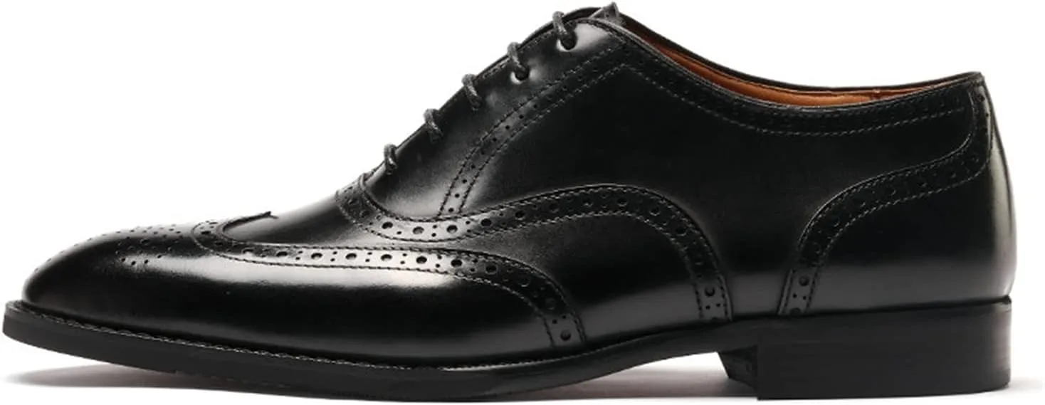 Mens Oxfords Wingtip Full Brogues Carved Calf Shoes for Business,Casual