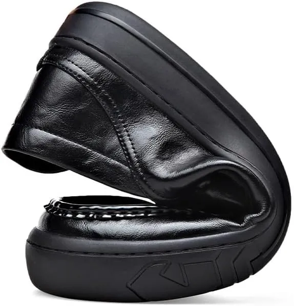 Men's Patent Leather Formal Business Oxford Dress Shoes Slip On Pointed Toe Derbys Classic Formal Business Shoes for Men
