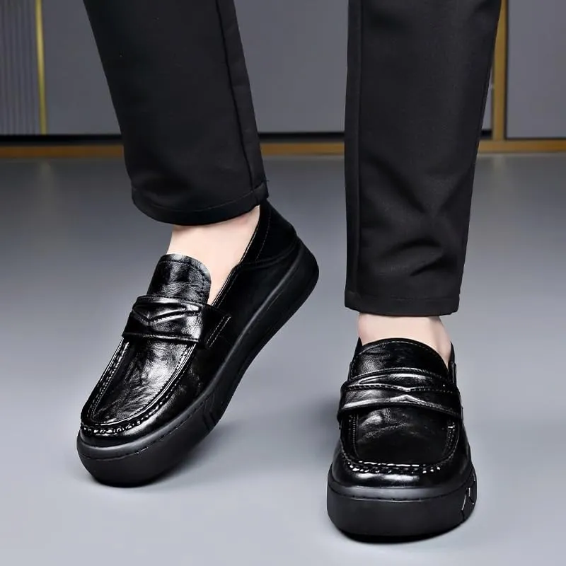 Men's Patent Leather Formal Business Oxford Dress Shoes Slip On Pointed Toe Derbys Classic Formal Business Shoes for Men