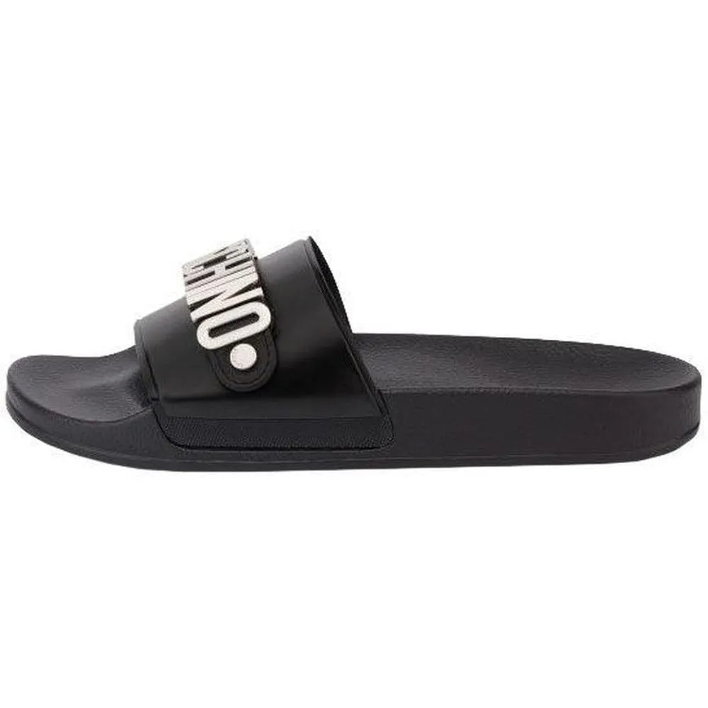 Men's Pool Slides In Pvc Lettering Logo