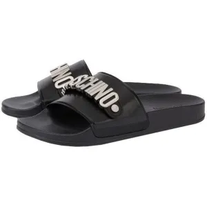 Men's Pool Slides In Pvc Lettering Logo